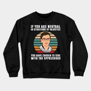Ruth Bader Ginsburg Notorious RBG Quote Feminist Crewneck Sweatshirt